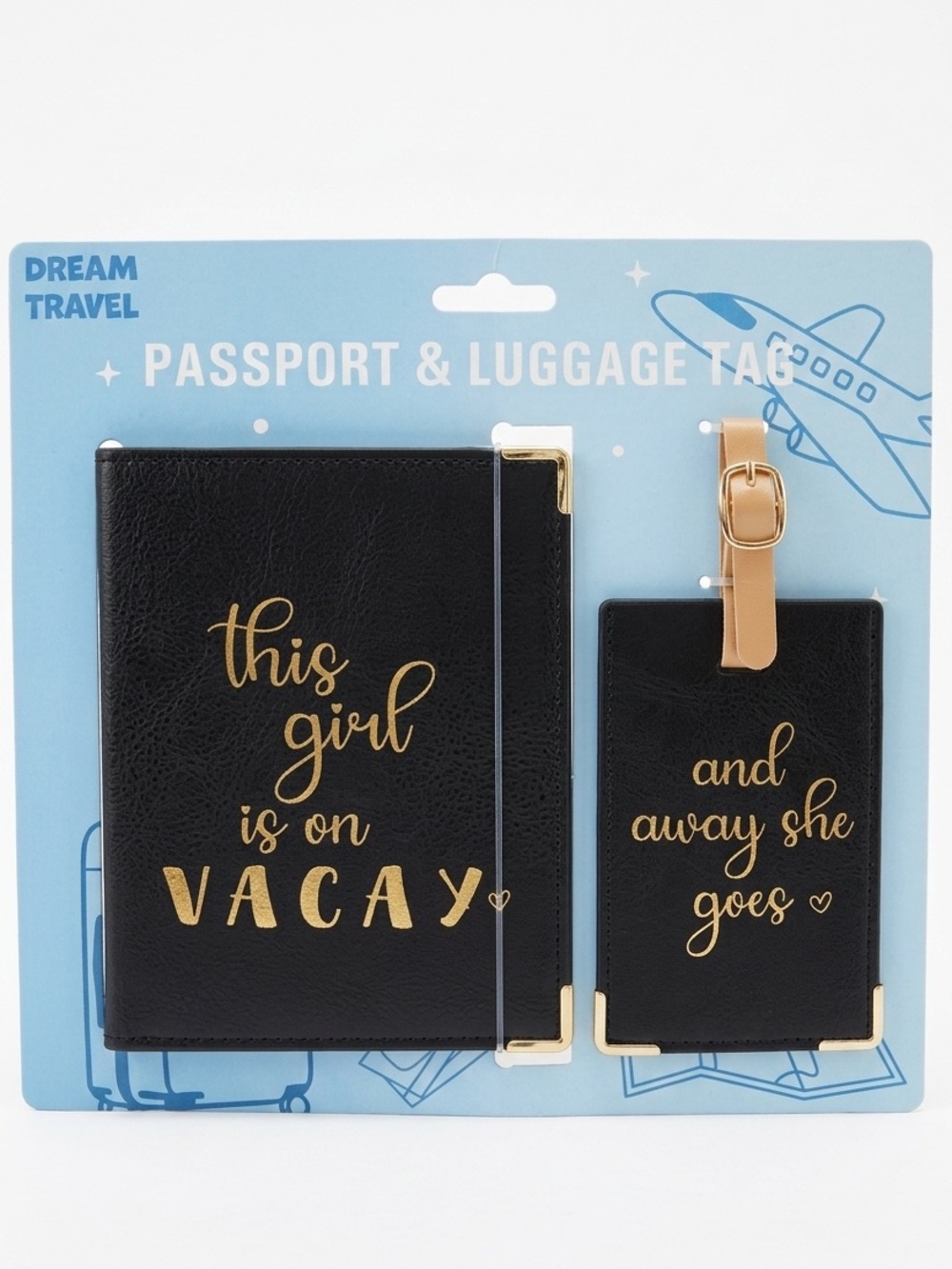 Passport Holder & Luggage Tag Set